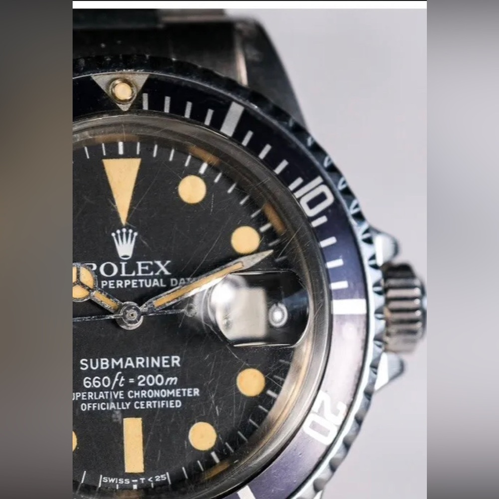 Rolex 1978 Vintage Rolex Submariner Date Ref 1680 Amazing Patina Purple